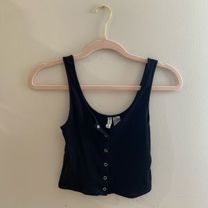 H&M button up top